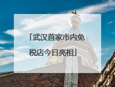 武汉首家市内免税店今日亮相